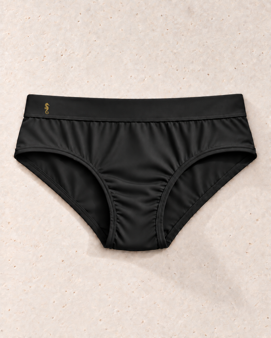 the dante black microfiber brief